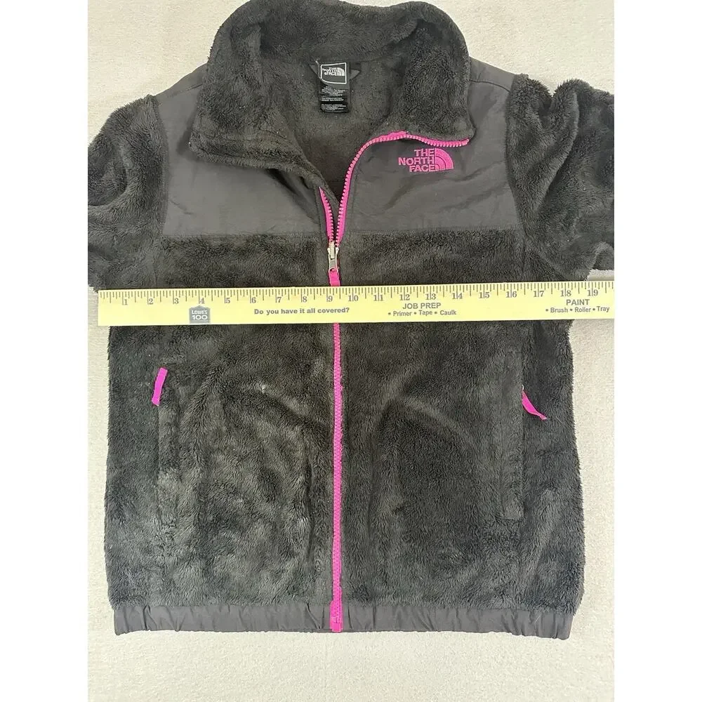 The North Face Fleece Full Zip Girls Black Jacket Size LG 14/16‎